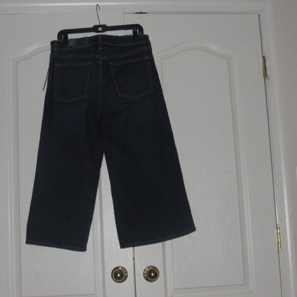 NWT TALBOTS Flawless Wide Leg Culotte Crop Jeans Size 12 - Picture 3 of 8